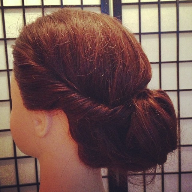 Twist Bun Up Style