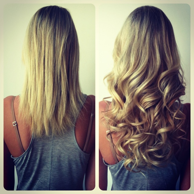 Keratin Hair Extensions(before/after) by jenniguccihair