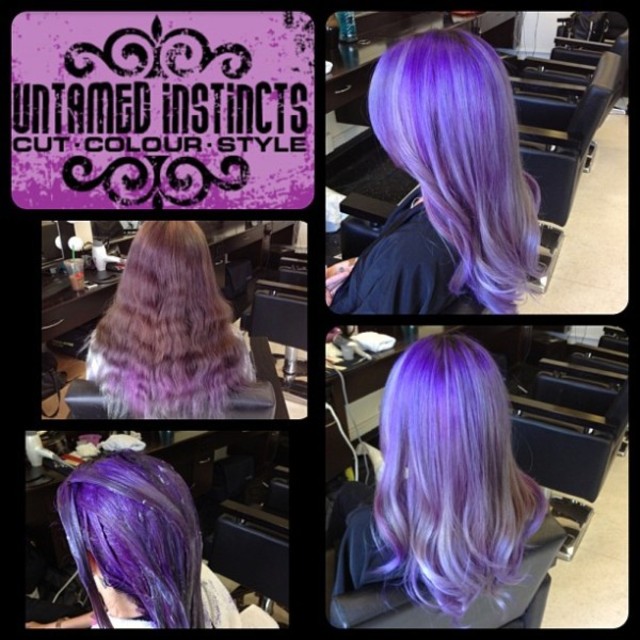 Purple & Silver Colour Melt