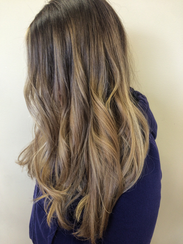 Balayage Carmels REDKEN shades eq gloss 