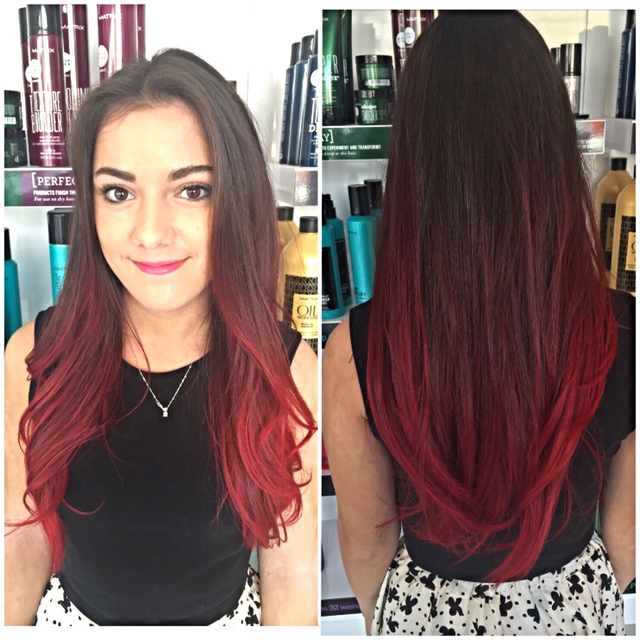 Red ombré 