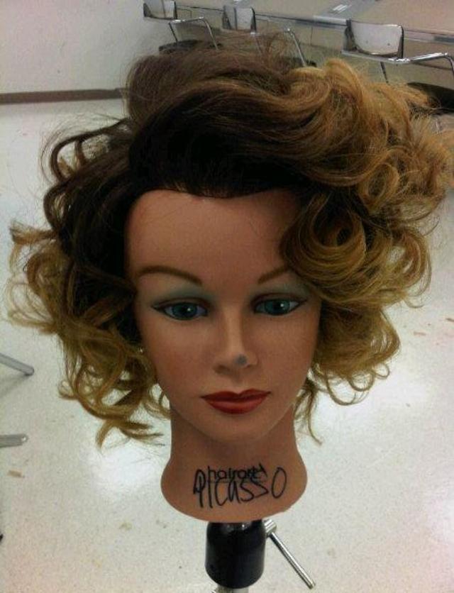Balayage I did on my doll