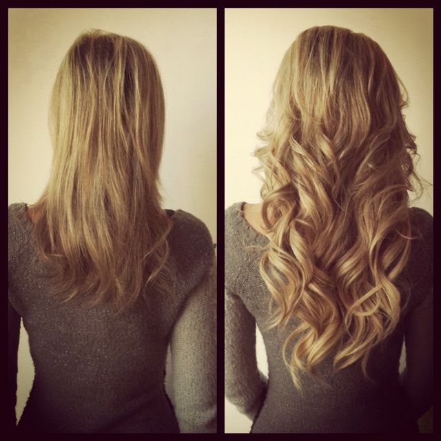 Onestep Hair Extensions(before/after) by jenniguccihair
