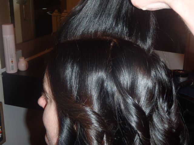 Upstyle with tongs for a European Wedding/Ascot races