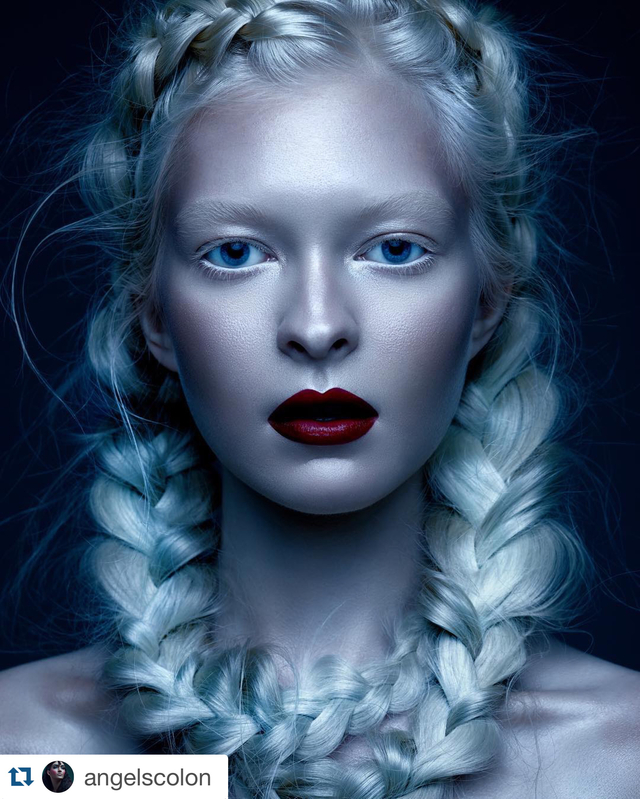 @modmagazine magazine  March "the bold issue" .. One of my fav series of the decade " Arctic Berry" photographer @angelscolon 
model :  @mojojojo_jojo 
hairstylist : @gbhairstylist 
makeup artist: @davidrazzano 