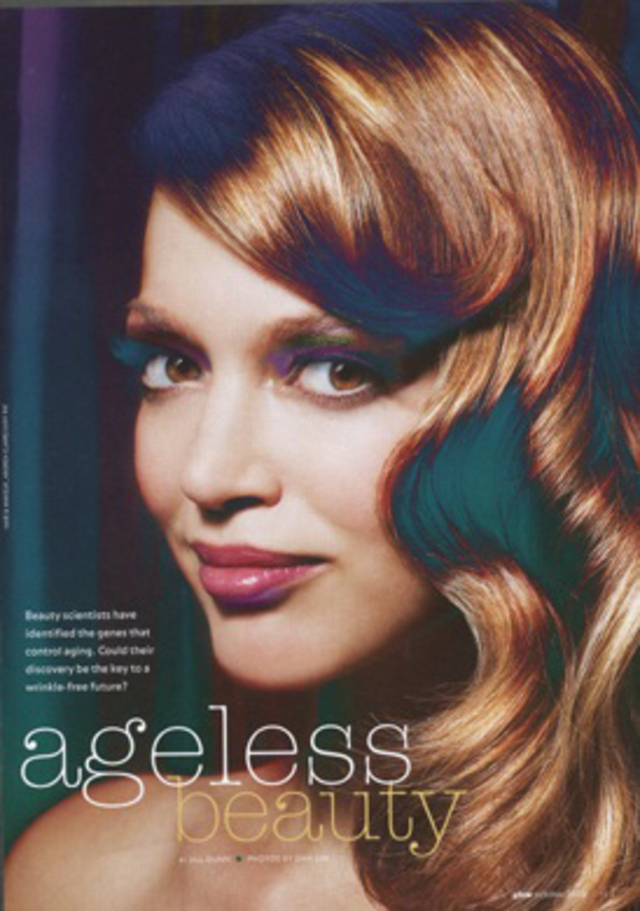 Vintage hair for Glow magazine. Hair & makeup by me. Photo: Dan Lim