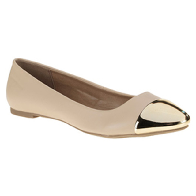 Walmart Metallic Cap Toe Flat