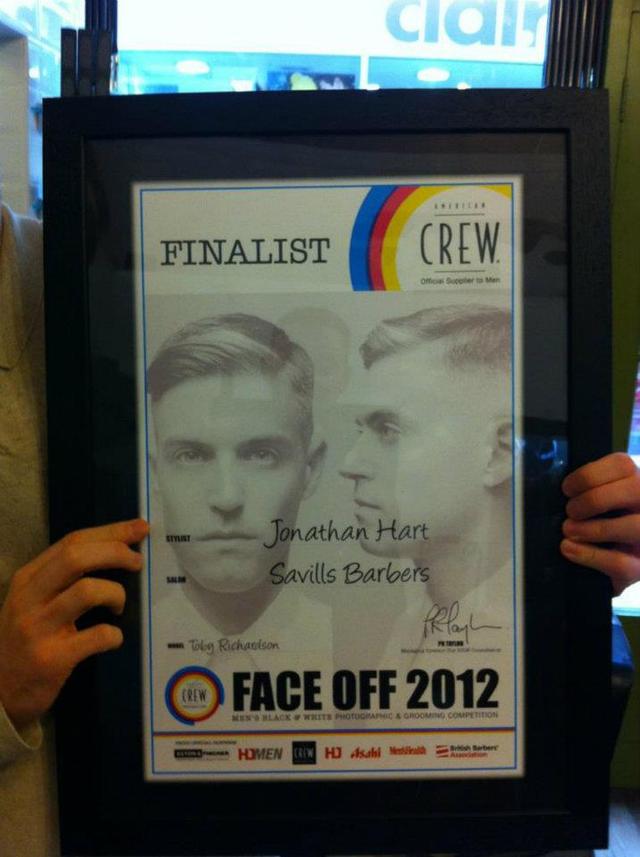 American Crew face off 2012 finalist photo by Jonathan Hart Savills Barbers