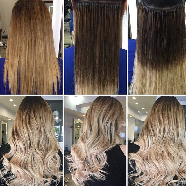Hair extension application by Helen