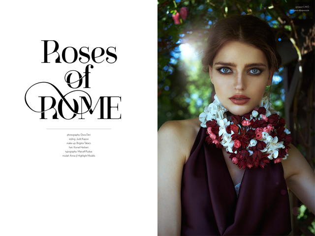 Photo: Déri Dóra Styling: Kaposi Judit Make-up: Takács Brigitta Hair:  Kornél Herbert Tipography: Puskás Marcell Model: Anna // Highlight Models