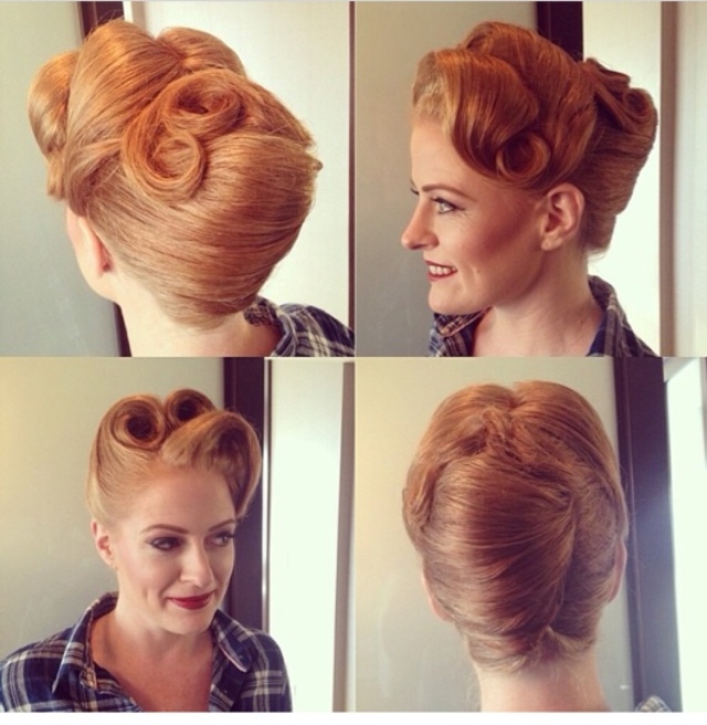 Vintage Up-do And make up by Dottie vee