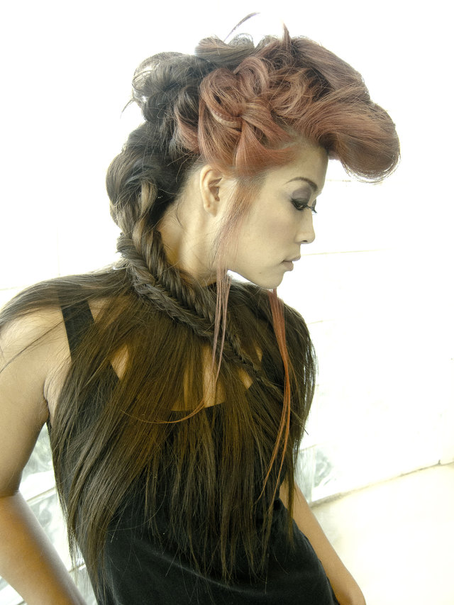 Braids and Faux Hawk