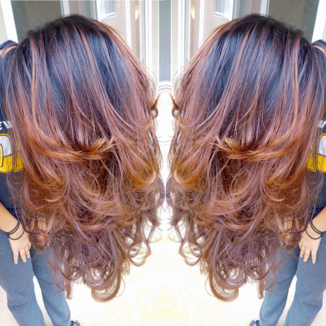 Brown balayage