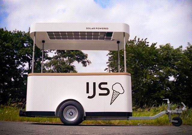 solar powered ice cream cart