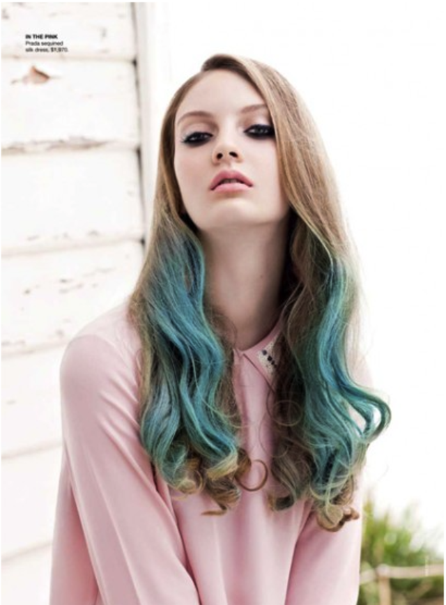 blue hair