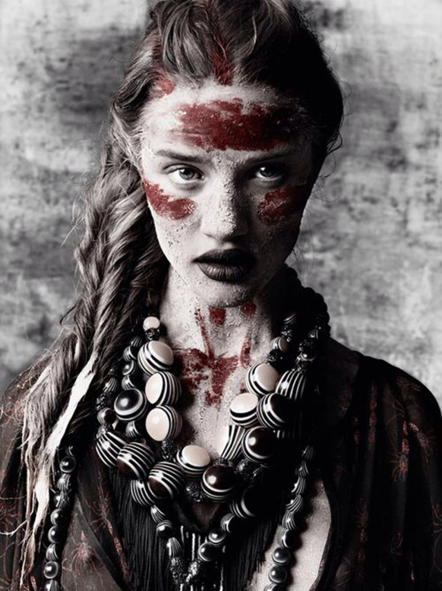 Hair Yiotis Panayiotou @Hairmax.  Photo Rankin UK. Make up. Kathy Jeung.  For 10 times Rosie 