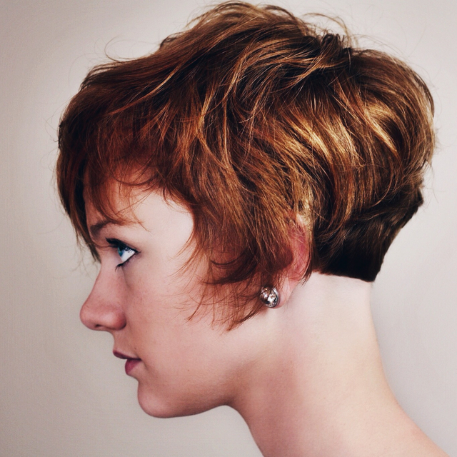 Investiture - our new receptionists' first #haircut at the studio - #conductor 