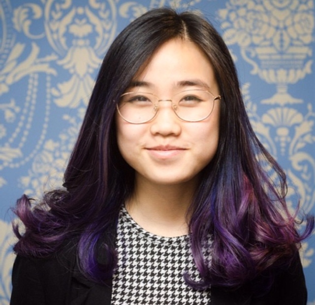 Violet / purple ombré 