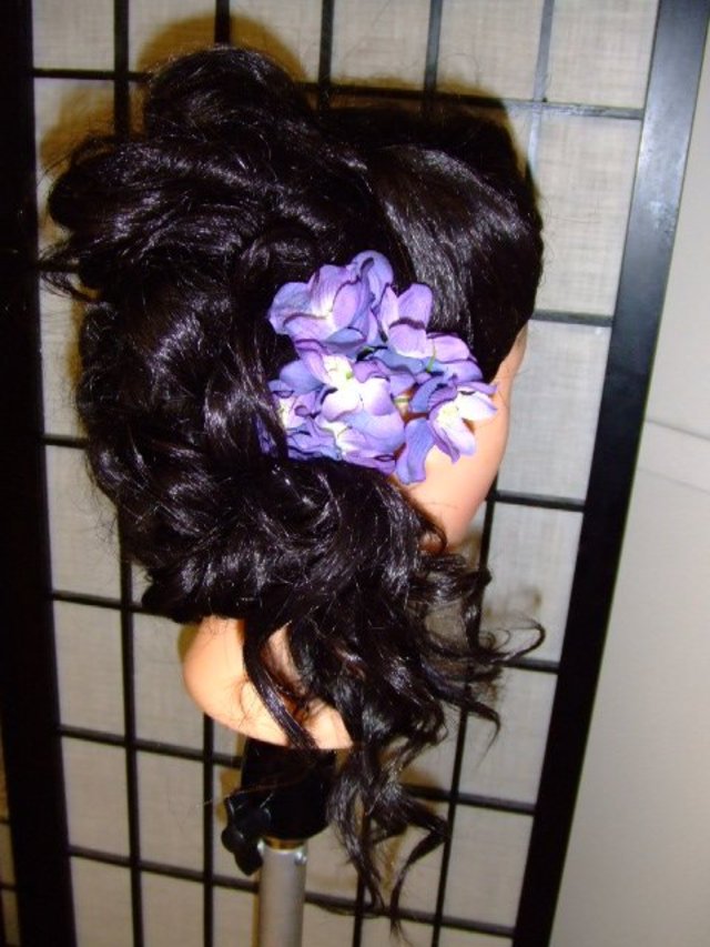 Updo dresswork