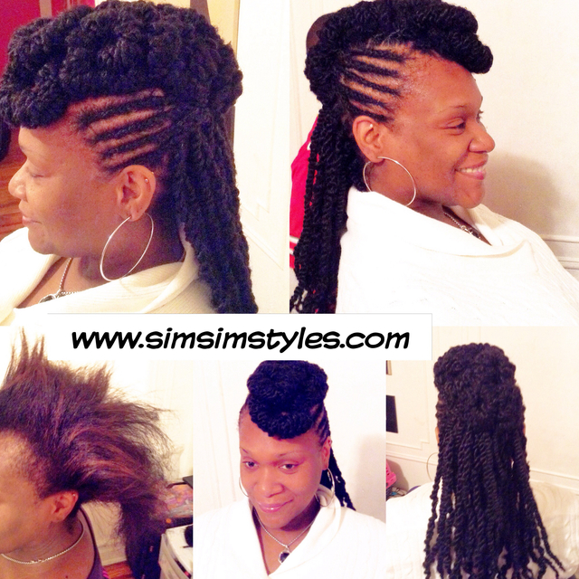 Two Strand Twist w/ Updo