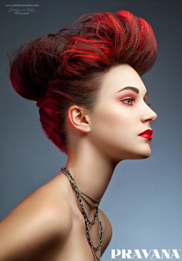 Red Vivid Crimp