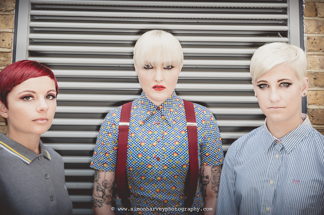 Simplicity Remastered shoot 13 Haircuts Nic Davis, Jade Bignell, Haircut Charmaine Piche, Ronni Mcdougall