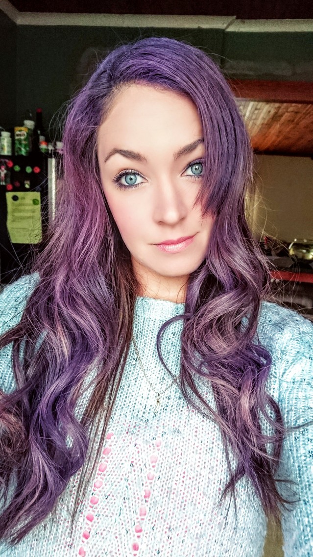 Purple pop of colour 