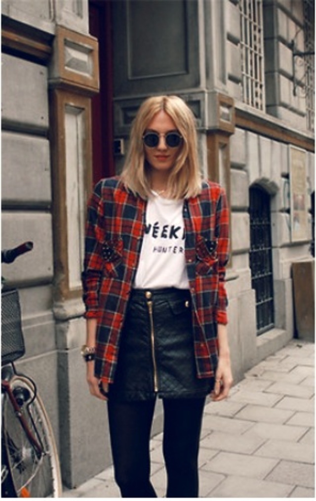 Leather Skirt Trend
