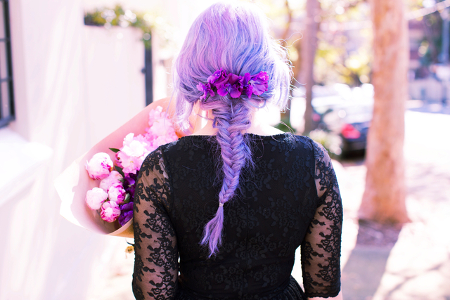 The perfect fishtail braid, purple pastel hair on Emi Unicorn. Photo by Kristina Yenko 

www.emiunicorn.com