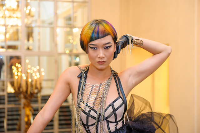 Intercoiffure ICON'S of Color Award Sue Pemberton's Model