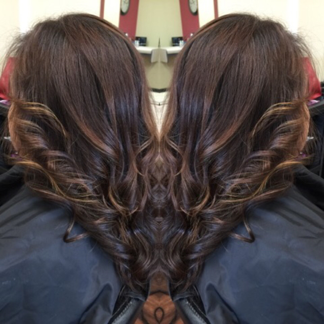 Caramel mocha highlights 