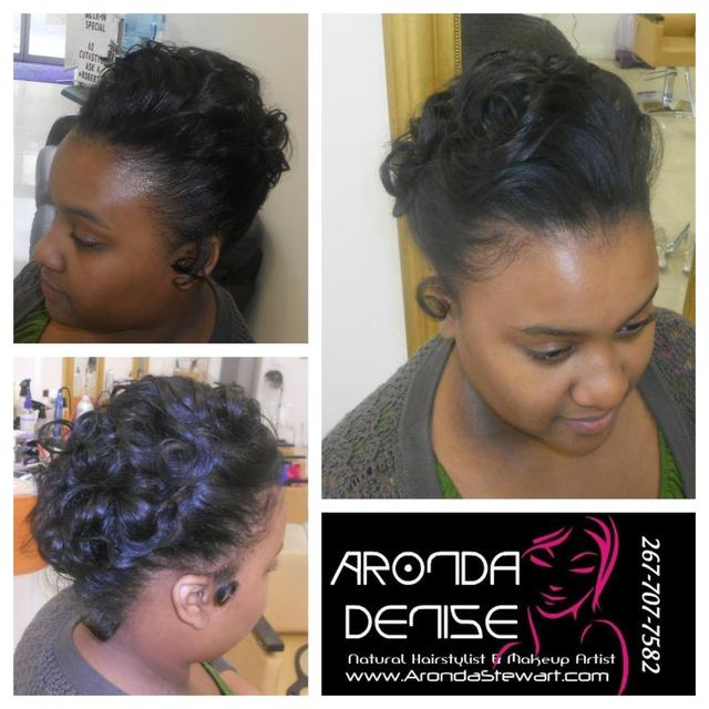 Curly Pinup on Natural Hair