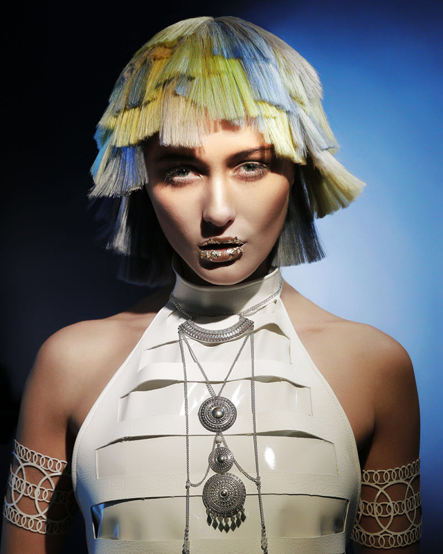 'Aura' collection hair Joanne O'Neill photography Jim Crone Mua Ashley Morhej clothes Jessica Brandt