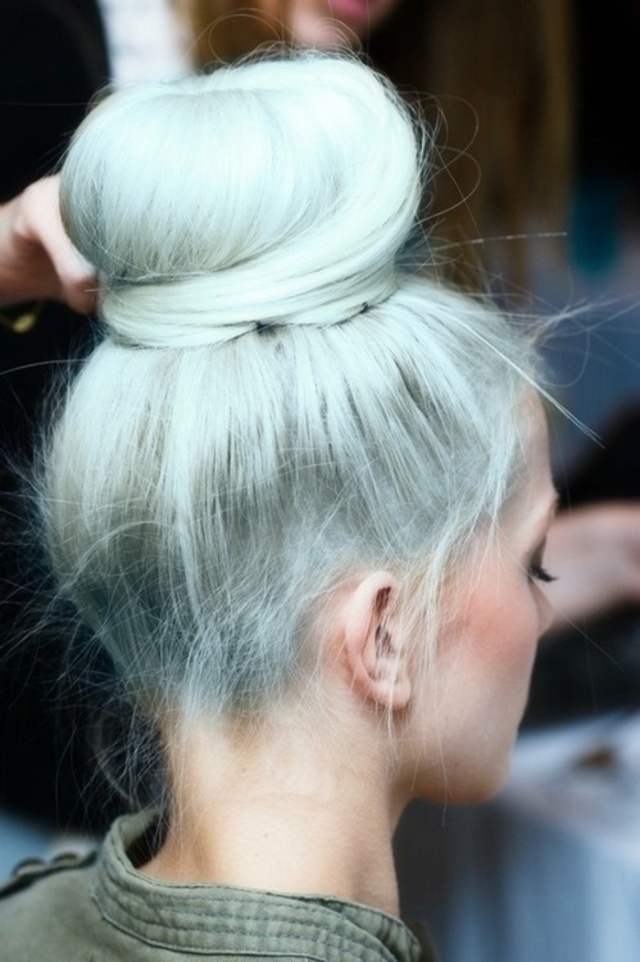 silver bun