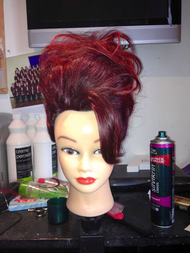 50's retro updo