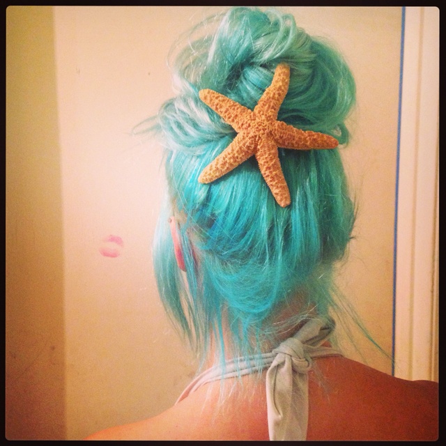 Turquoise mermaid hair 