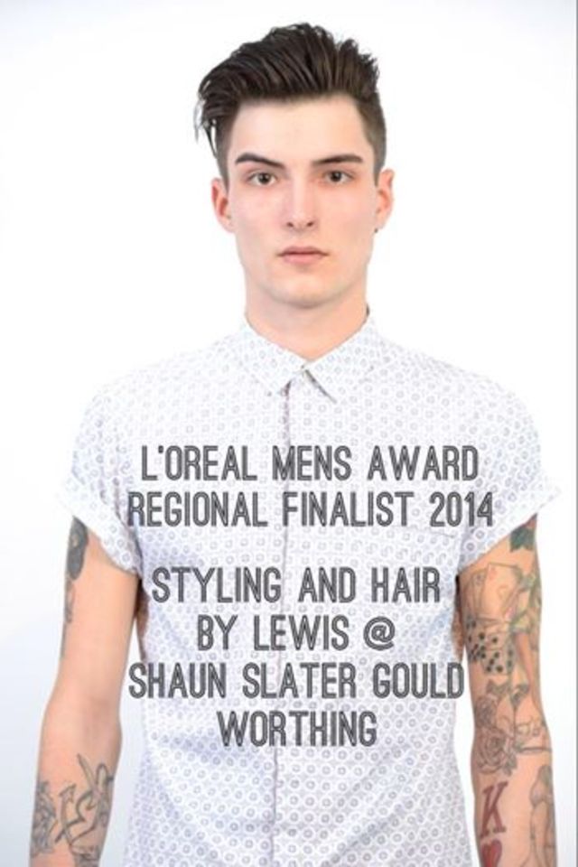Our L'Oreal Mens Image award model Nathan, We came THIRD for our region :-)