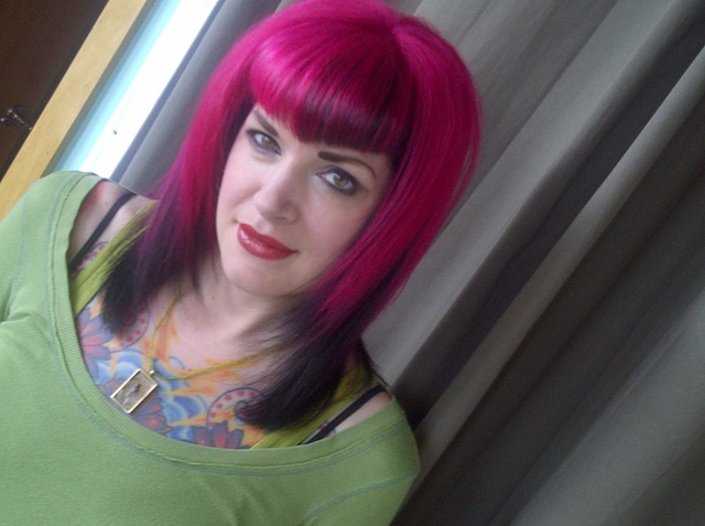 Hott Pink and black fusion