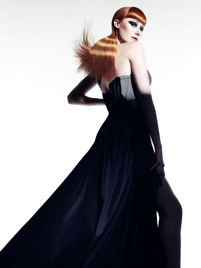 Neo Linear - hair: Emiliano Vitale makeup: Clare Read photographer: Paul Scala salon: é SALON