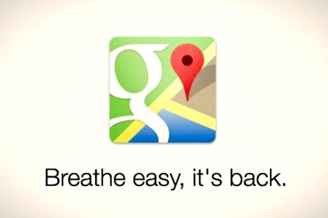 Google Maps returns