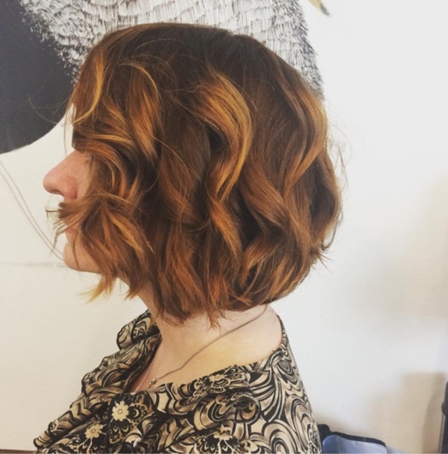 Kerry with her lovely red balayage 