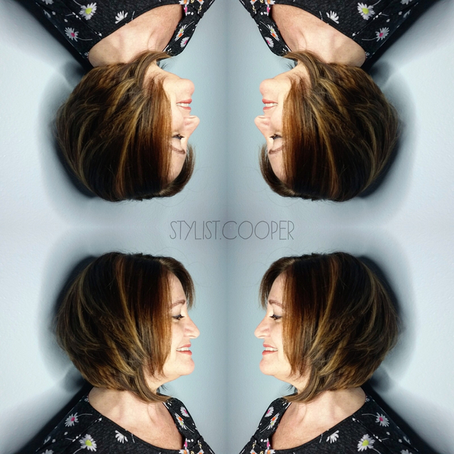 From shoulder length red to short brunette with American Baly highlights. Going blonder process. 