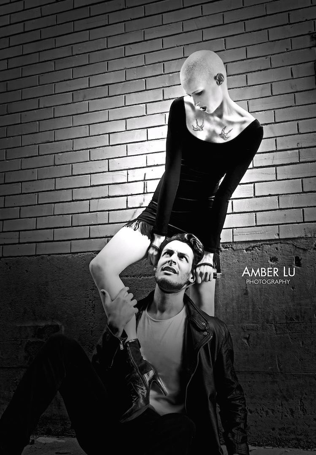 Photo by amber lu.   Hair and makeup by Kashmir.   Models are Amy Beth and Elvys