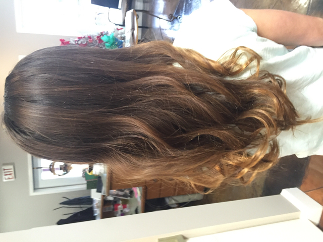 Pretty balyage ombré color