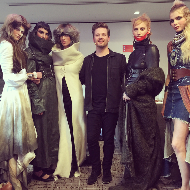Hair by Clayde Baumann and Darren Ambrose for Wella Professionals on the 2015 TVA Tour. 