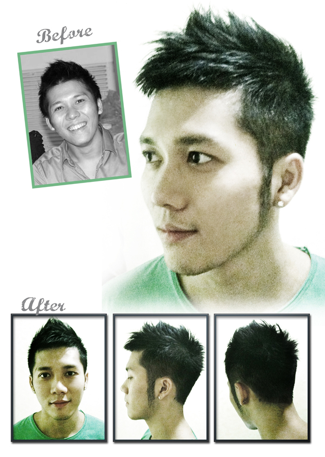 Before &amp; After Hair Cut