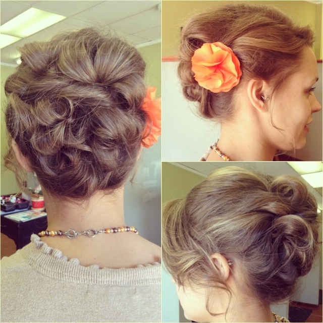 long hair up-do