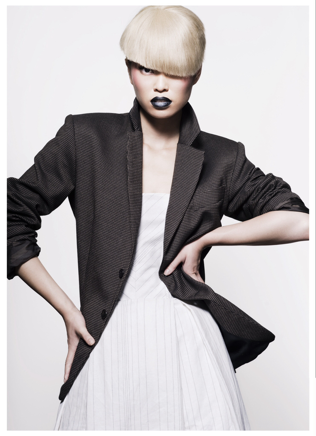 HAIR- Josh Angell PHOTOGRAPHER - Jessica Sim MAKEUP- kei kei  MODEL- red11