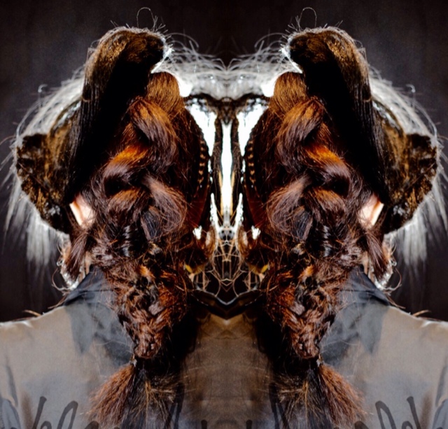 Mirror wrapped hair