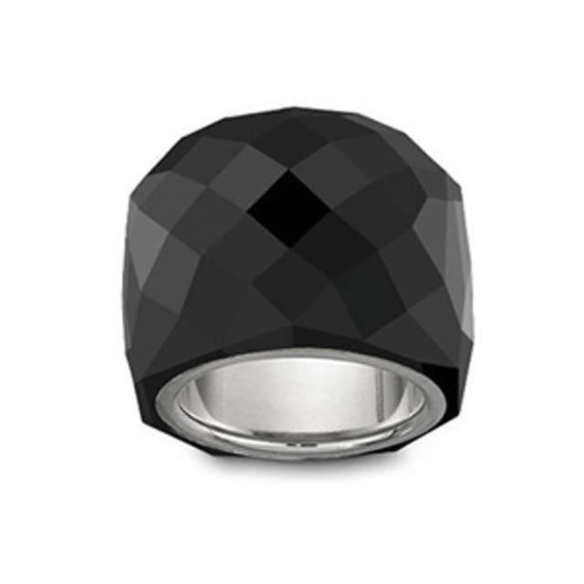 Swarovski Nirvana Black Crystal ring